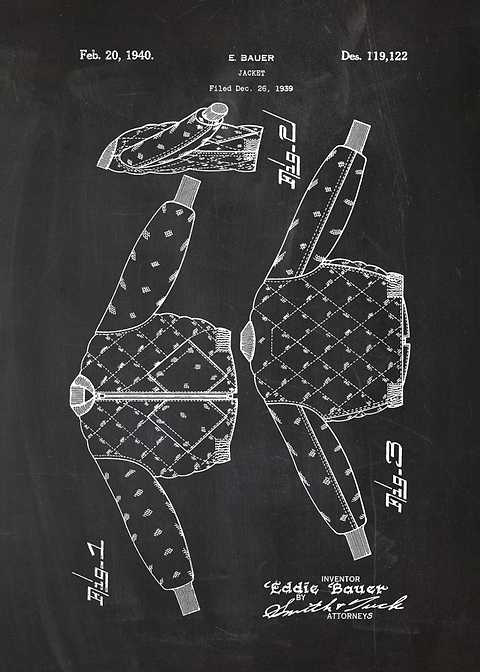 1939 Jacket - Patent Drawing