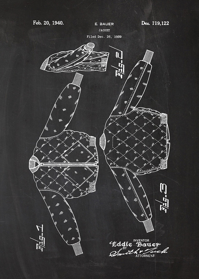 1939 Jacket - Patent Drawing