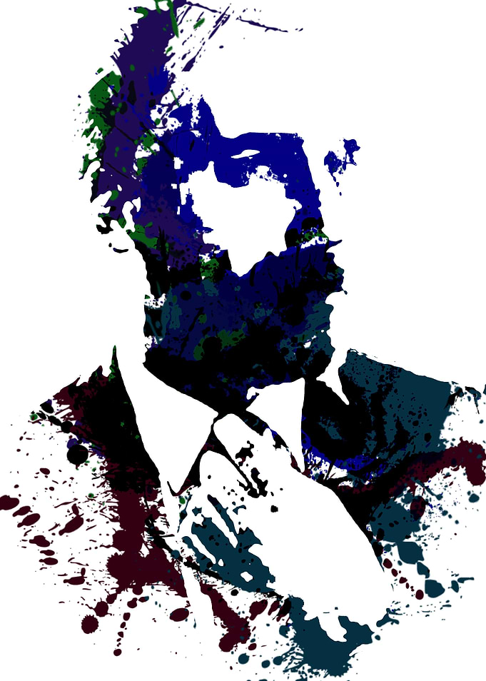 Splatter portrait