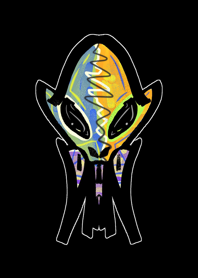 Custom Alien Skull