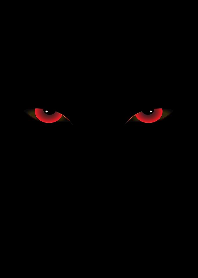 Demon eyes red color