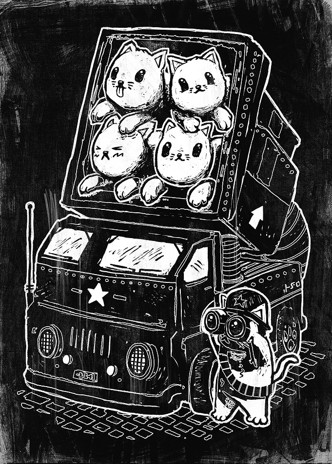 Cute Cat Art Drawing Cats