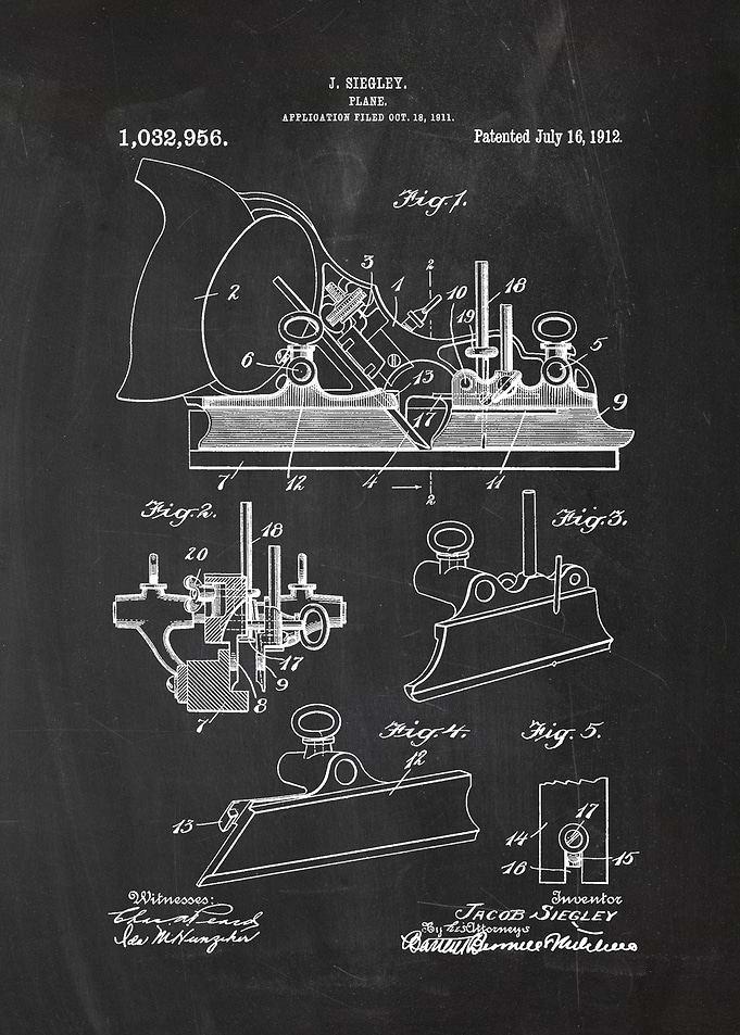 1911 Plane - Patent Drawing