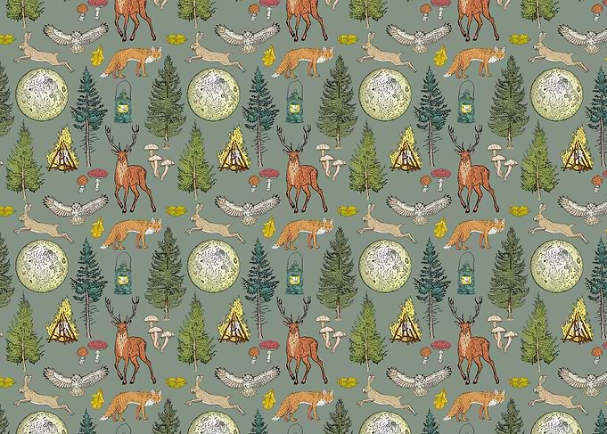 Forest adventure pattern
