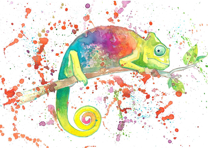 Splash chameleon