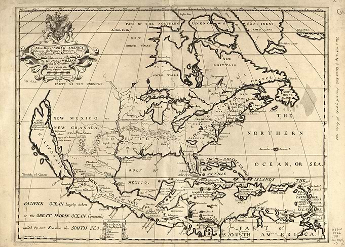 North America Map (1722)