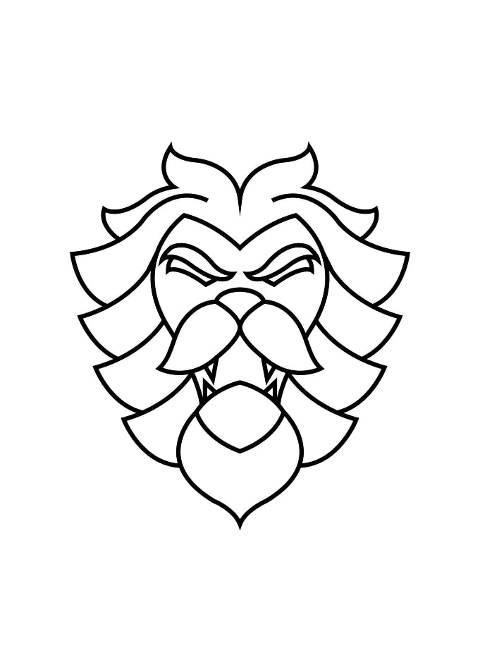 Minimalist Lion
