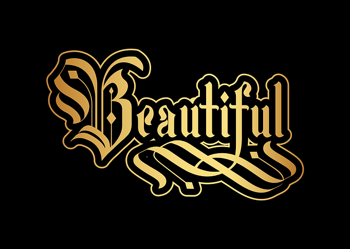 Beautiful Lettering Gothic