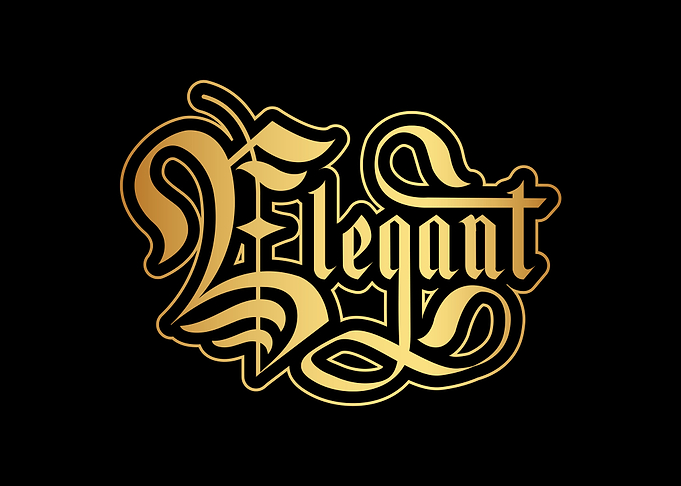 Elegant lettering Gothic (Gold Version)
