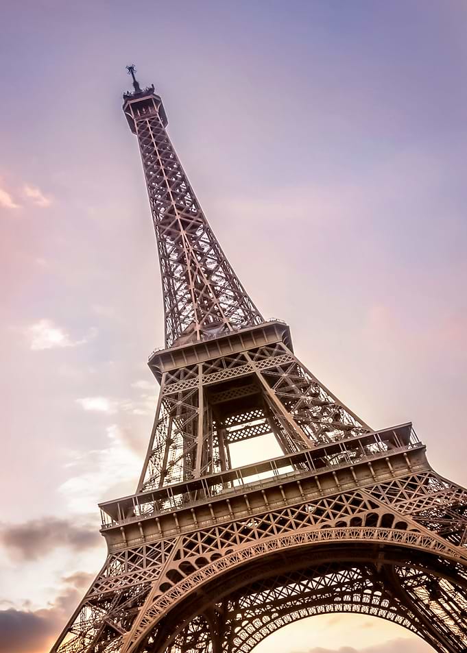 Eiffel Tower at sunset