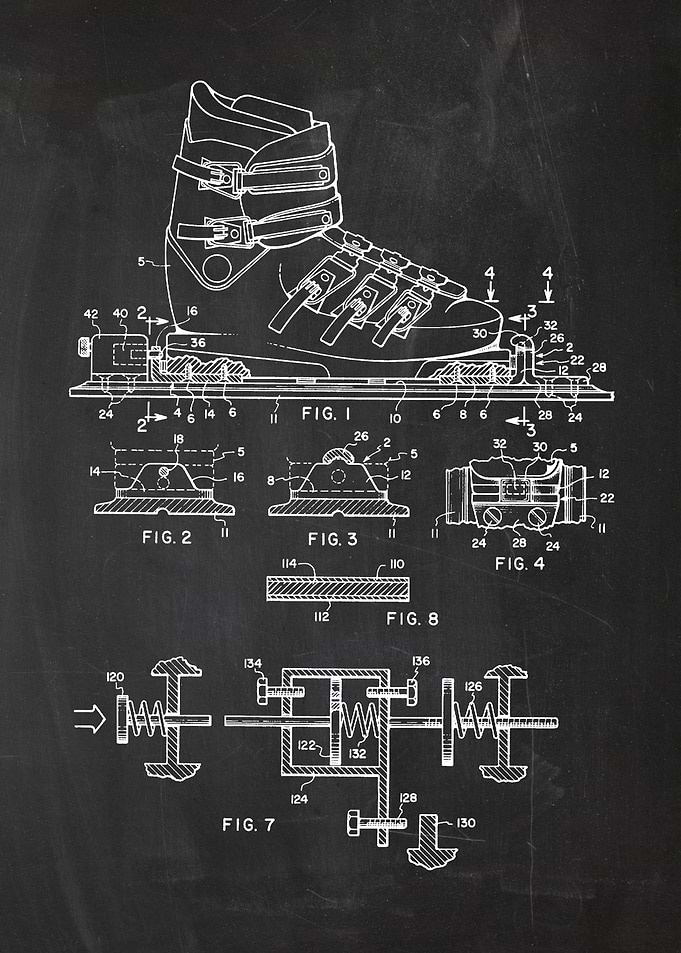 Ski Boots - Patent Drawing
