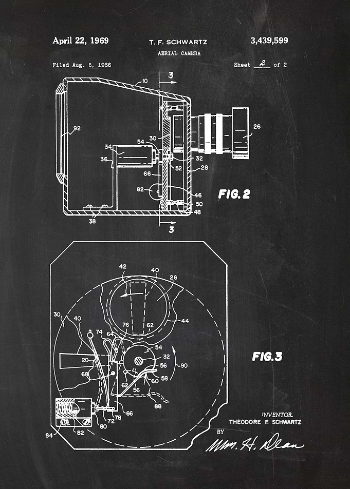 1966 Aerial Camera - Patent Drawing
