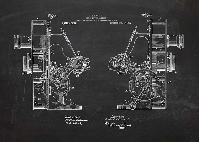 1912 Motion Picture Machine (Camera) - Patent