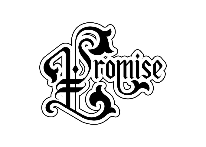 Promise Lettering Medieval (Black Version)