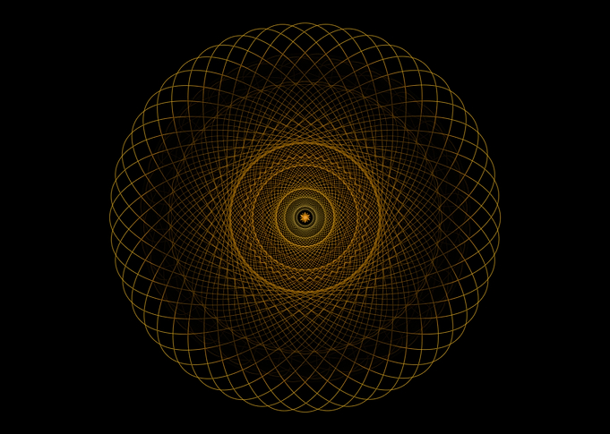 Golden Geometry on black