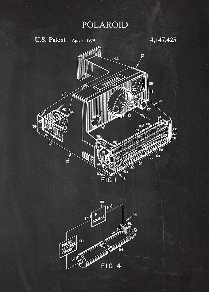 1979 Polaroid Photographic Camera - Patent Drawing