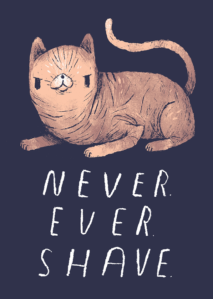 never shave