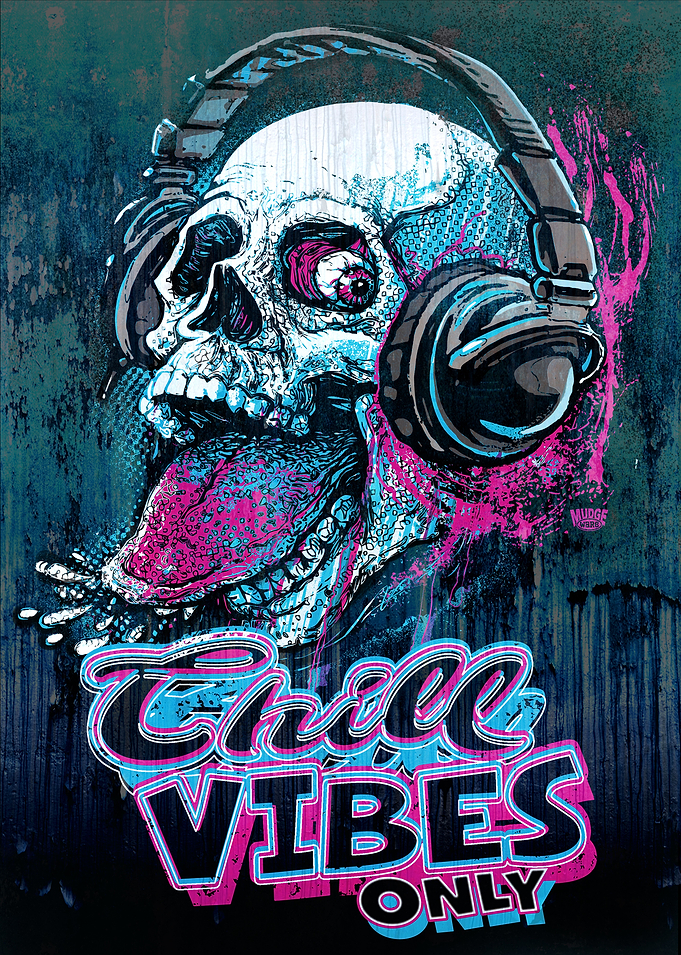Chill Skull Raspberry Vibe
