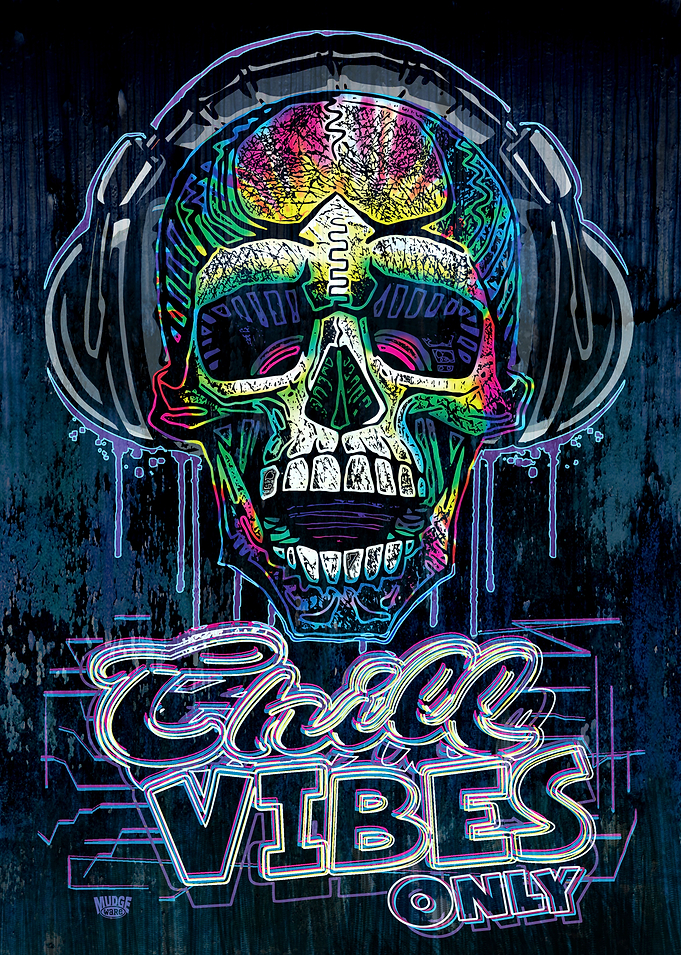 Dripping Skull Chill Vibes