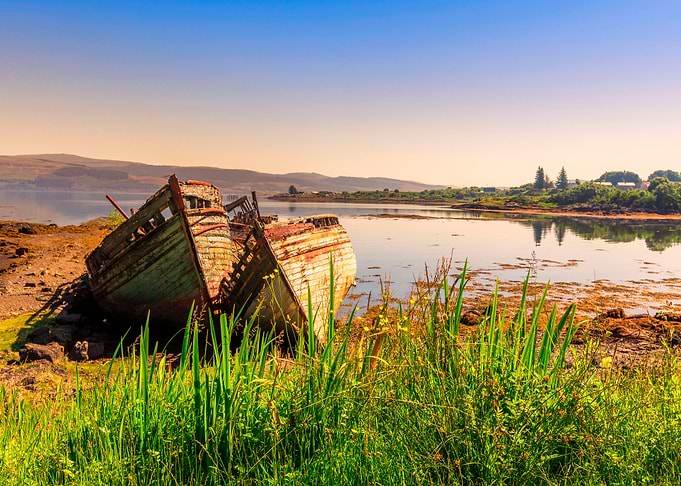 The Old fishing boats