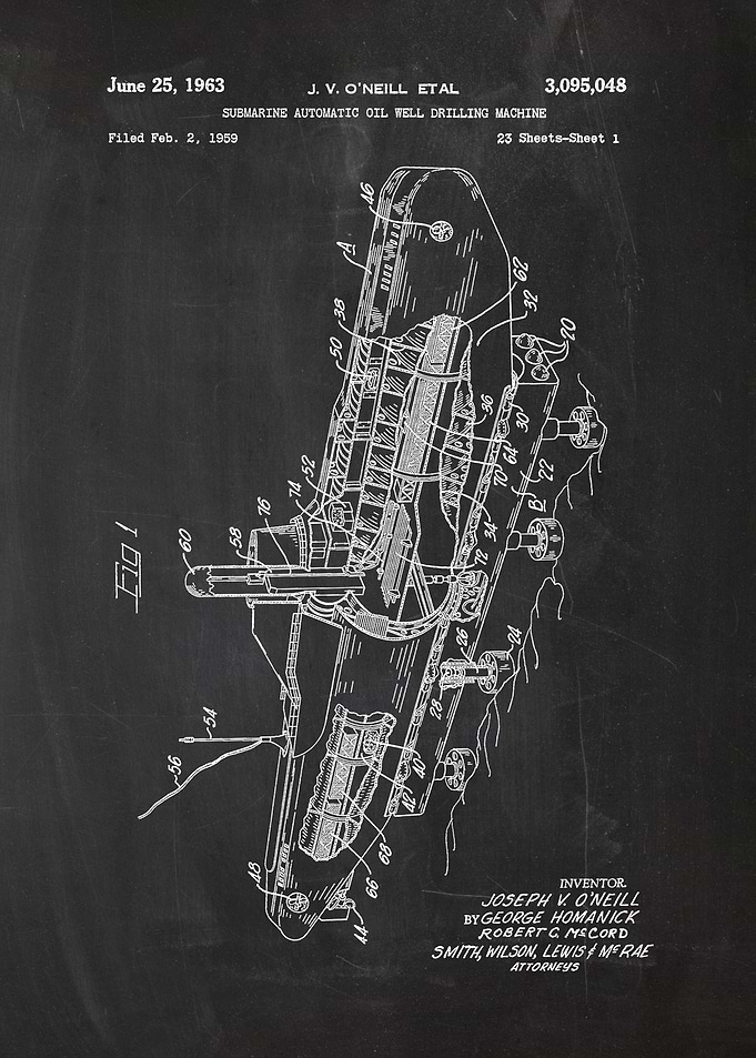 1959 Submarine Automatic Oil Weel Drilling Machine