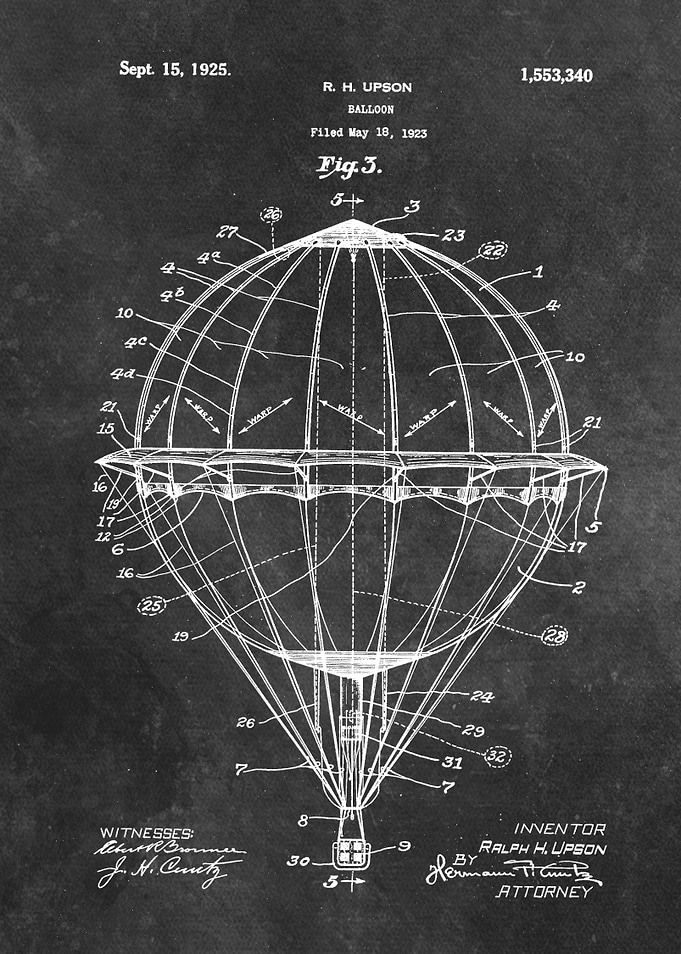 patent art Upson Balloon 1