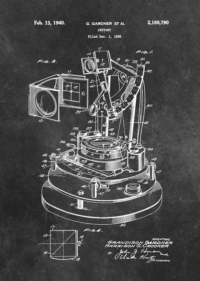 patent art Gardner Sextant