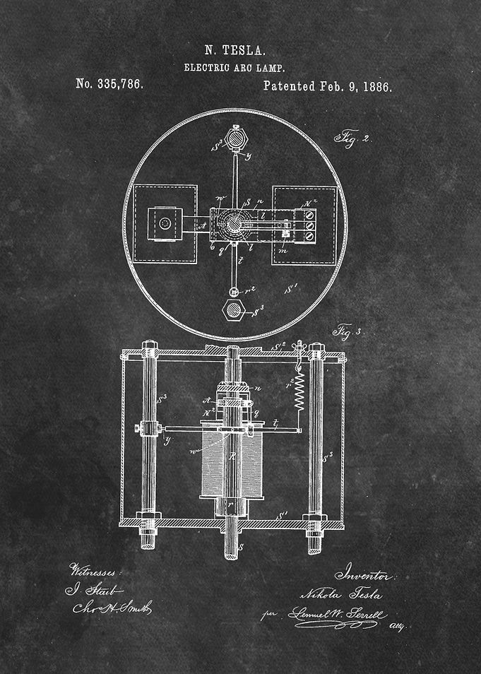 patent art Tesla Electric