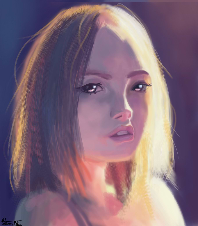 Beautiful Girl in Sunlight