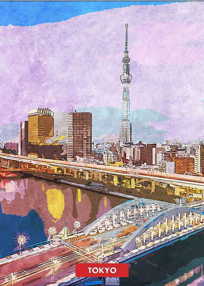 Tokyo city skyline