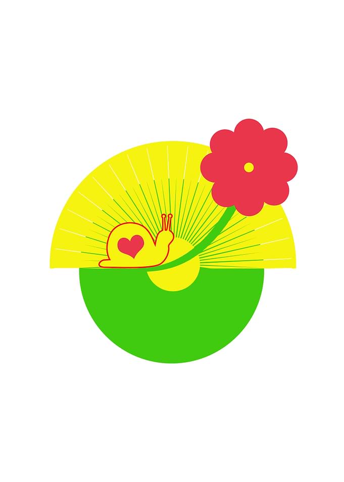 Snail and flower
