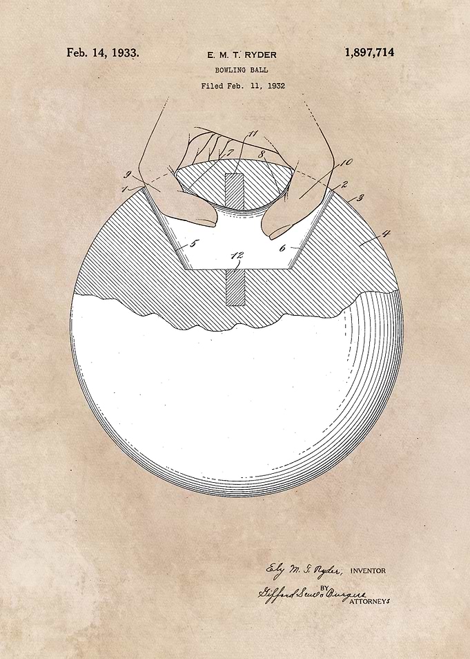 Ryder Bowling Ball 1933