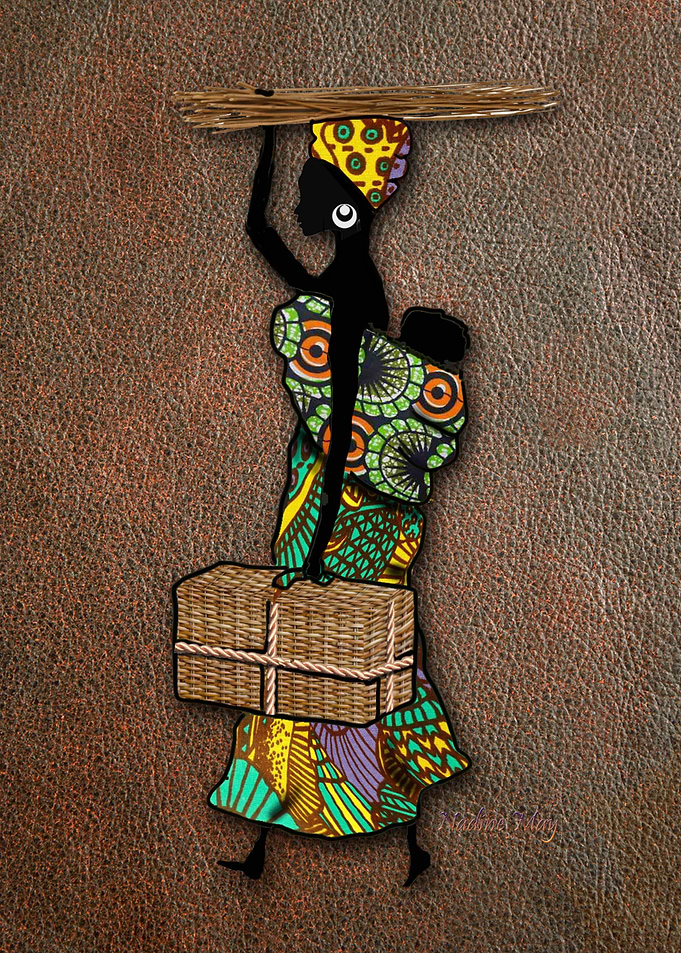 African Woman with Baby