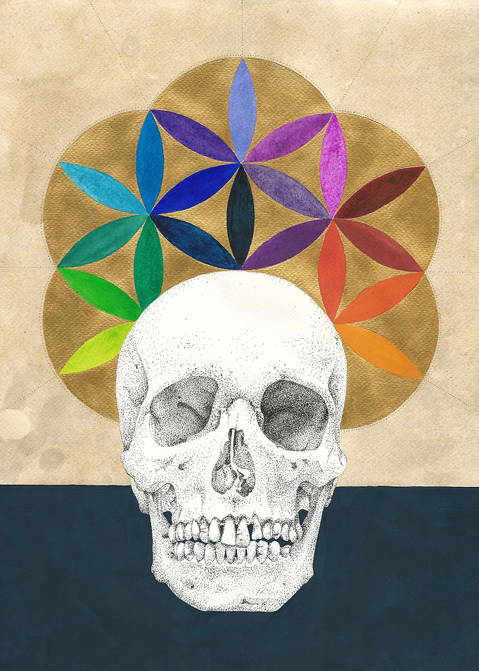Flower Of Life Skull