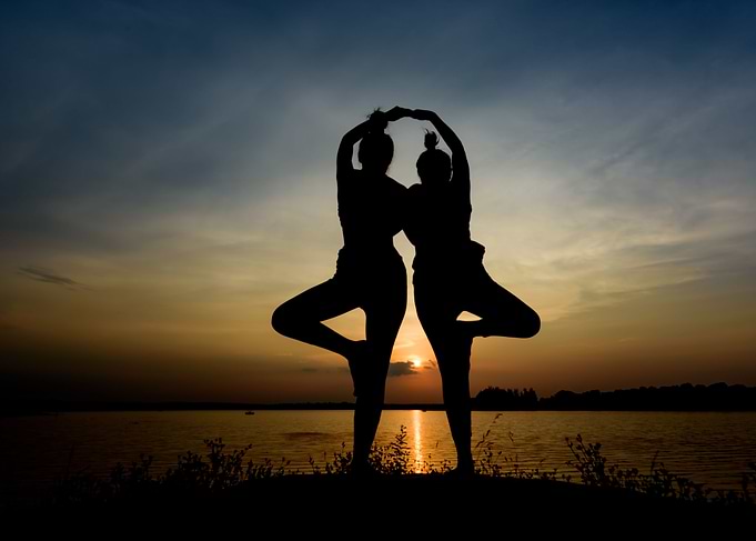 Black silhouette beautifu