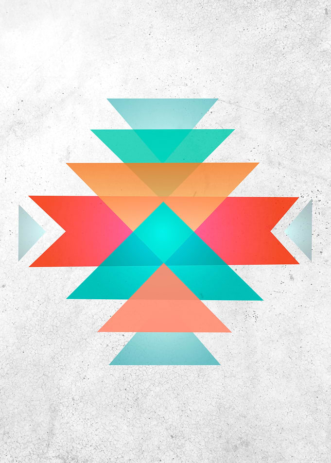 Abstract geometric indigenous symbol