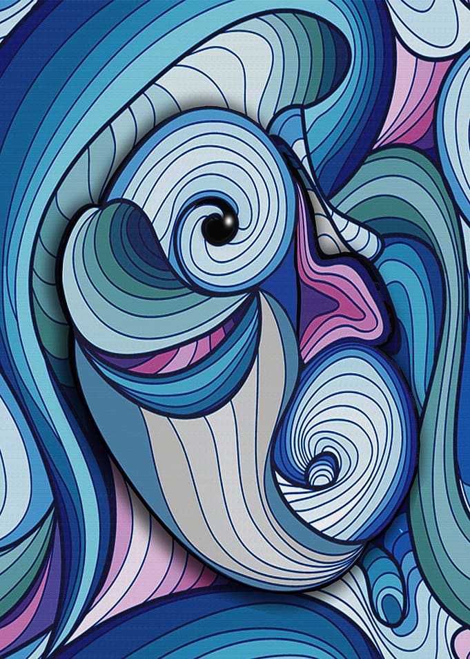 Baby Dolphin Abstract