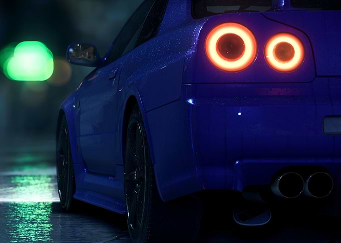 R34 Skyline Rearview