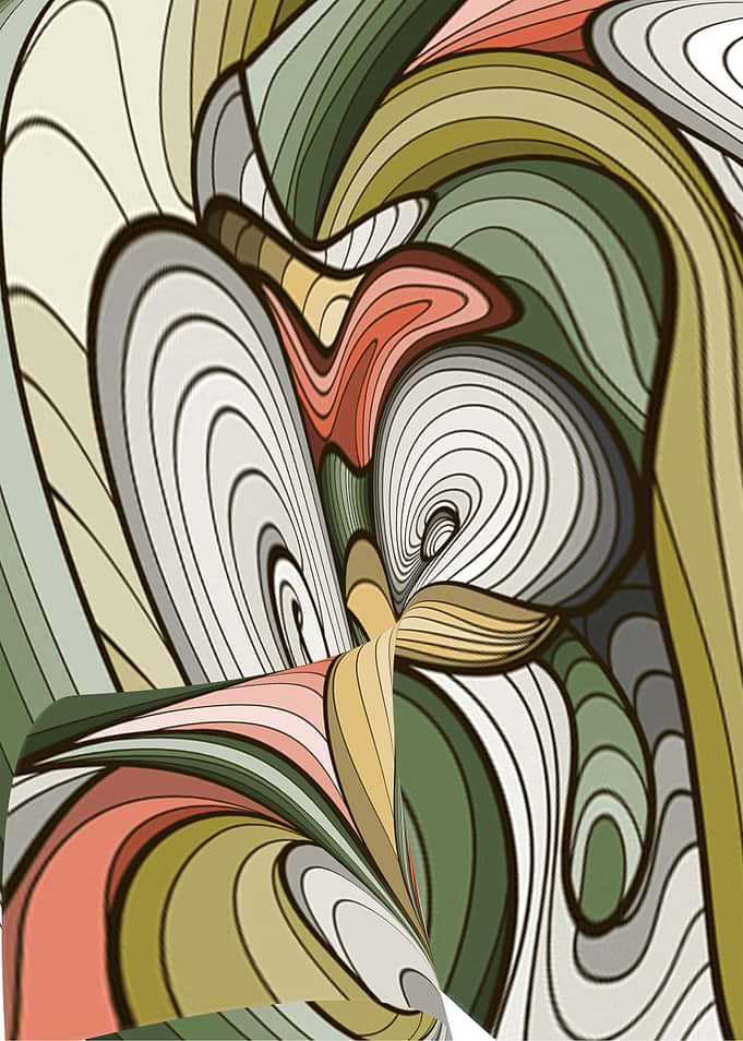Flower Bird Abstract