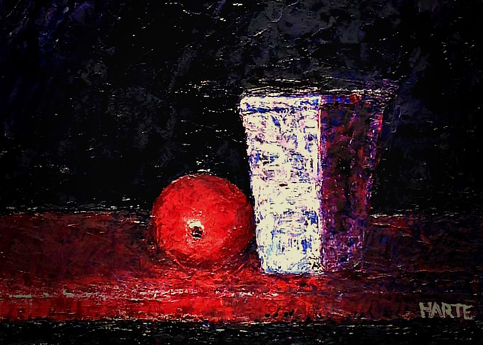 Dark Series - Apple and Vase