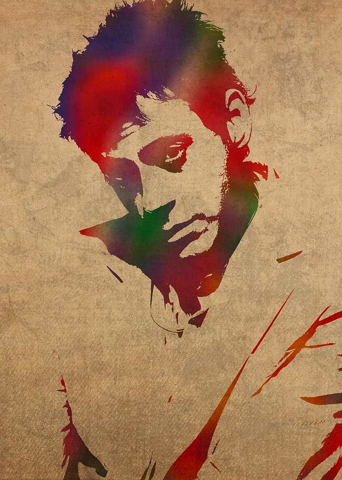 Robert Downey Jr Watercolor Portrait
