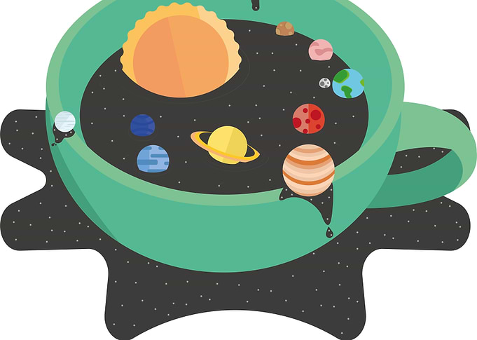 Space in a cup