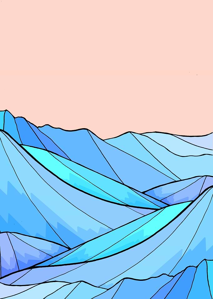 The choppy sea