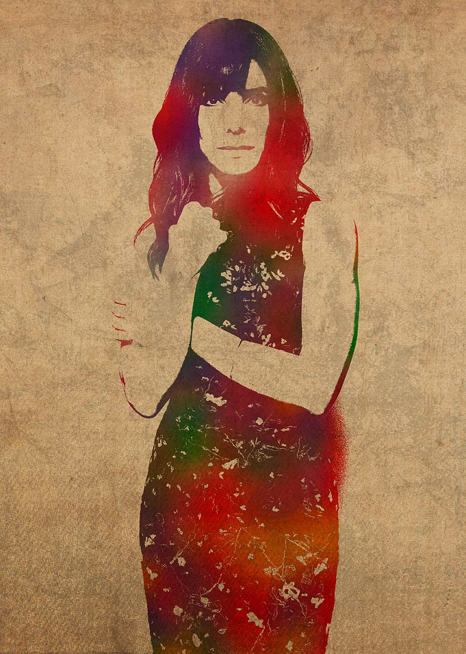 Sandra Bullock Watercolor Portrait