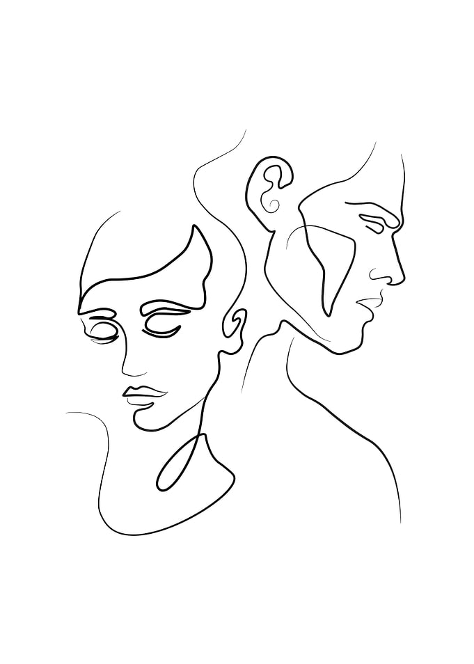 Couple Minimal Line