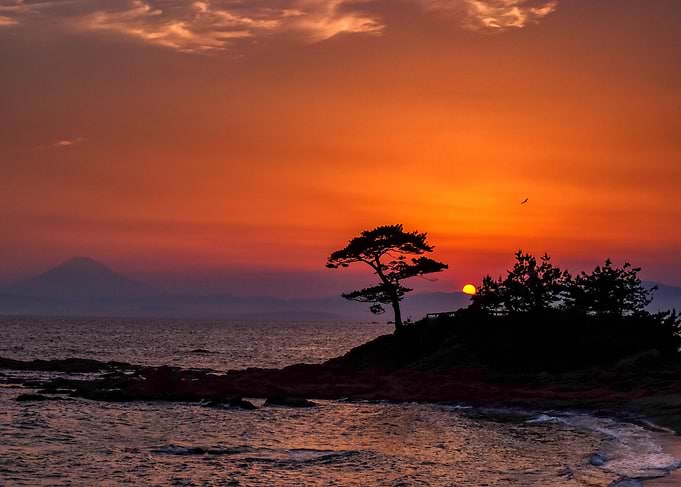 Sunset at Tateishi park