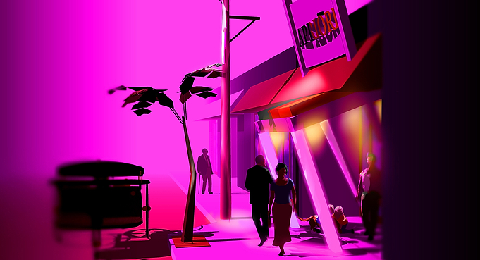 Night Miami street