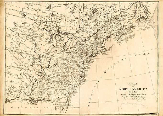 North America Map (1768)