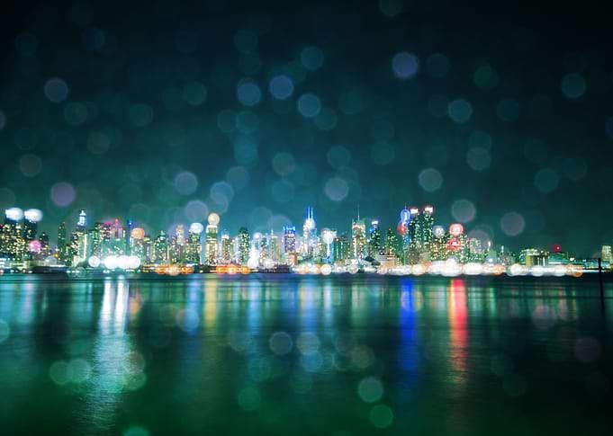 Manhattan Blurry Night