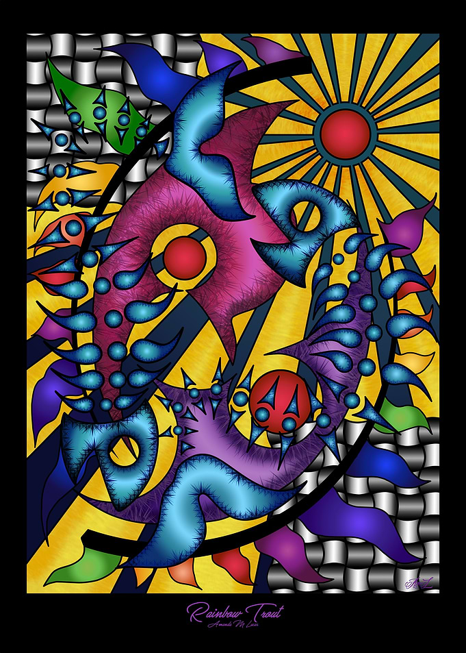 Rainbow Trout ~ Portrait Style